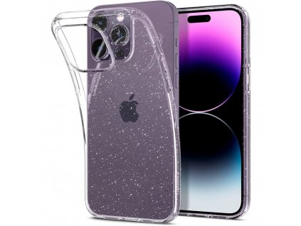 Spigen Liquid Crystal Glitter kryt na - iPhone 14 pro Max - Crystal Quartz