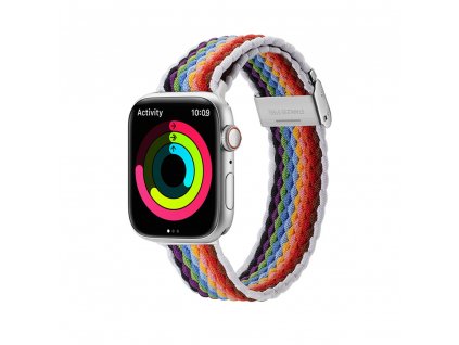 Dux Ducis Mixture II Verzia remienok pre - Apple Watch 1/2/3/4/5/6/7/8/SE/SE 2 (38/40/41mm) - PaleStripes