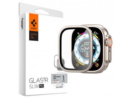 Spigen Glas.tR Slim PRO ochranné sklo na - Apple Watch Ultra - Titanium