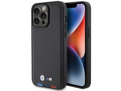 BMW - Leather Stamp Tricolor (BMHCP15X22PTDK) - iPhone 15 Pro Max - Black