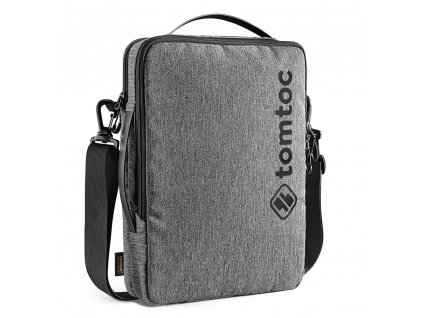 Tomtoc Defender taška na notebook cez rameno (A03D2G3) - s rohovou ochranou, viacero spôsobov prenášania, 14´´ - sivá