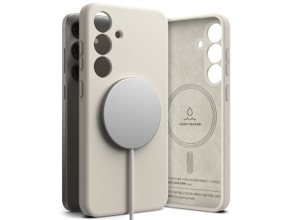 Ringke - Silicone Magnetic MagSafe - Samsung Galaxy S25 - Stone