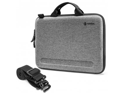 Tomtoc FancyCase taška na notebook cez rameno (A25C2G2) - s dvojitou ochranou, veľkou kapacitou, 13´´ - sivá