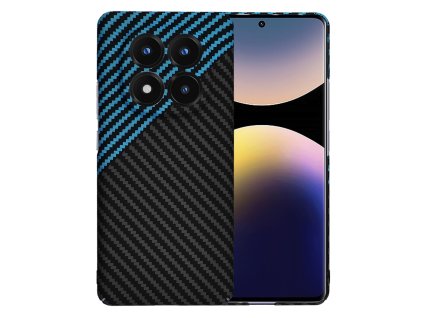 Techsuit - Carbonite FiberShell - Xiaomi Redmi Note 14 Pro+ 5G - Blue Pulse
