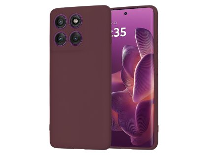 Techsuit - SoftFlex - Motorola Edge 60 Pro - Plum Red