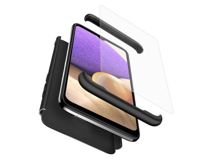 GKK - 360 Case + Screen Protector - Samsung Galaxy A32 5G - Black