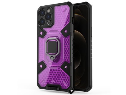 Honeycomb Armor - iPhone 12 Pro Max - Ružovo-fialová