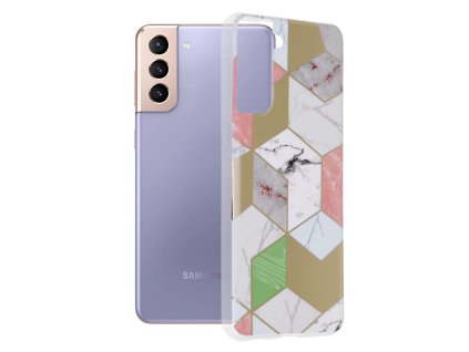 Techsuit - Marble Series - Samsung Galaxy S21 Plus - Purple Hex