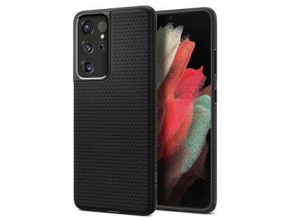 Spigen Liquid Air ochranný kryt na - Samsung Galaxy S21 Ultra - Čierna