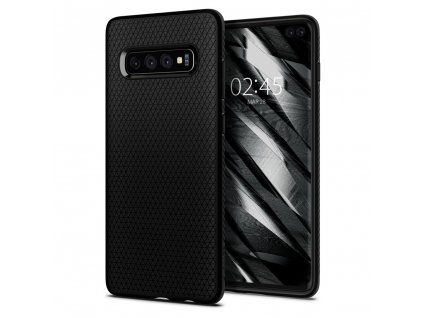 Spigen Liquid Air ochranný kryt na - Samsung Galaxy S10 Plus - Čierna