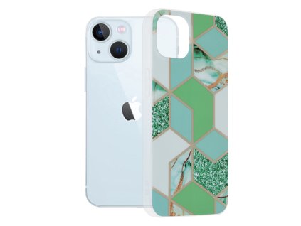 Techsuit - Marble Series - iPhone 13 - Green Hex