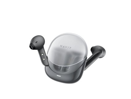 Havit - Wireless Earbuds Modern Buds (TW974) - for Gaming, with Microphone, Bluetooth 5.3, TWS, ENC, USB-C, 400mAh - Black