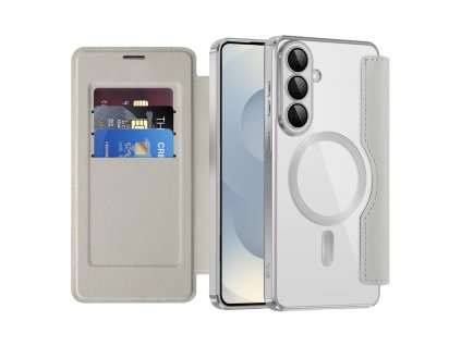 Techsuit - SmartMag Book Case - Samsung Galaxy S26 - Gray