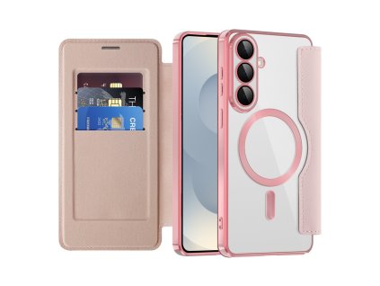 Techsuit - SmartMag Book Case - Samsung Galaxy S26 Plus - Pink