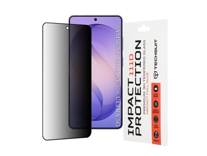 Techsuit – 111D Privacy Full Glue ochranné privátne sklo s celoplošným lepením pre Samsung Galaxy S26 Ultra – čierne