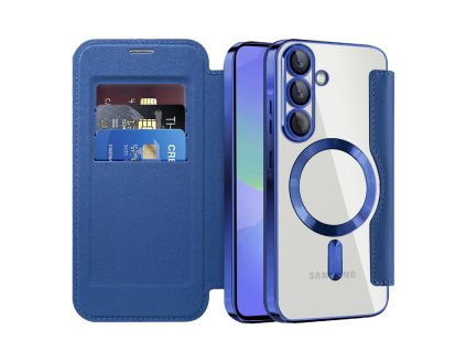 Techsuit – SmartMag Book Case knižkové ochranné puzdro pre Samsung Galaxy A37 5G – modré