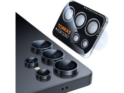 Torras - Lensguard Camera Protector - Samsung Galaxy S26 Ultra - Black