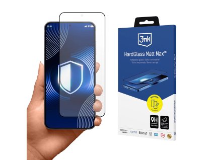 3mk – HardGlass Matt Max Screen Protector matné ochranné sklo pre Samsung Galaxy S26 Plus – čierne