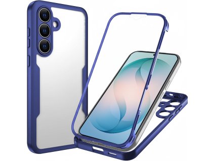 Techsuit – ColorVerse 360 Series + Screen Protector 360° ochranné puzdro s ochranou displeja pre Samsung Galaxy S26 Plus – modré