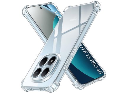 Techsuit – Shockproof Clear Silicone nárazuvzdorné priehľadné silikónové puzdro pre Xiaomi Redmi Note 15 Pro 4G – číre