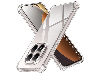 Techsuit - Shockproof Clear Silicone - Xiaomi Redmi Note 15 Pro 5G - Clear