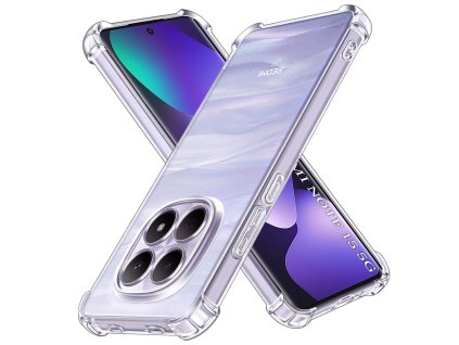Techsuit – Shockproof Clear Silicone nárazuvzdorné priehľadné silikónové puzdro pre Xiaomi Redmi Note 15 5G / Note 15 4G / Poco M8 5G – číre
