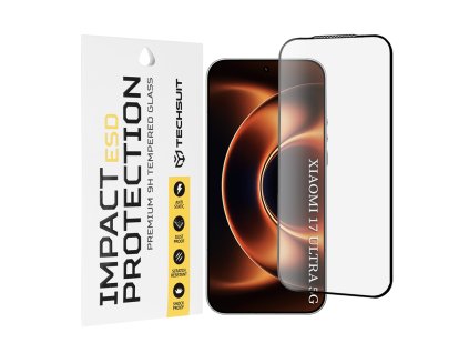 Techsuit – ESD Glass ochranné sklo pre Xiaomi 17 Ultra – čierne