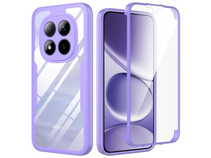 Techsuit – ColorVerse 360 Series + Screen Protector 360° ochranné puzdro s ochranou displeja pre Xiaomi Redmi Note 15 Pro 5G – fialové
