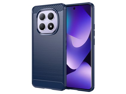 Techsuit – Carbon Silicone ochranné silikónové puzdro s karbónovým dizajnom pre Xiaomi Redmi Note 15 5G / Note 15 4G / Poco M8 5G – modré