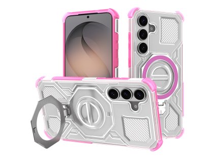Techsuit - Carbon Shield PRO - Samsung Galaxy S26 - Pink Transparent