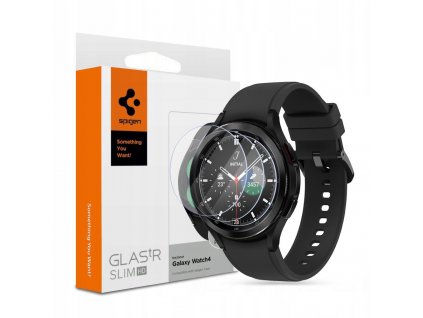 Spigen Glas.tR Slim (3 balenia) ochranné sklo na - Samsung Galaxy Watch 4 Classic (42mm) - Priehľadné