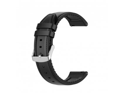 Techsuit remienok 22mm (W007) - Samsung Galaxy Watch (46mm)/Watch 3/Gear S3, Huawei Watch GT/GT 2/GT 3 (46mm) - Čierna