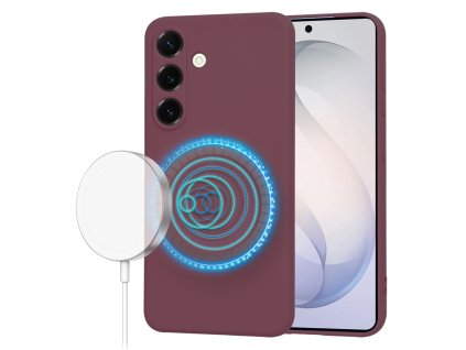 Techsuit - SoftFlex MagSafe - Samsung Galaxy S26 Plus - Plum Red