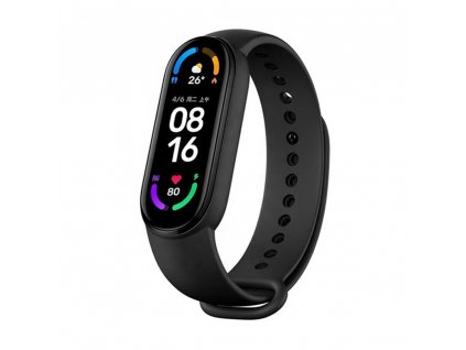 Techsuit remienok (W013) - Xiaomi Mi Band 5 / 5 NFC / 6 / 6 NFC / Amazfit Band 5 - Čierna