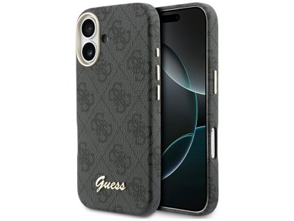 Guess - 4G Script MagSafe puzdro pre iPhone 17 - čierne