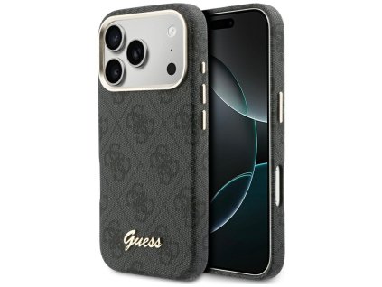 Guess - 4G Script MagSafe puzdro pre iPhone 17 Pro - čierne