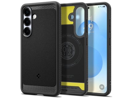 Spigen - Rugged Armor MagSafe (ACS08977) - Samsung Galaxy S25 Plus - Matte Black