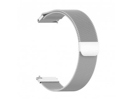 Techsuit remienok 22mm (W009) - Samsung Galaxy Watch (46mm)/Watch 3/Gear S3, Huawei Watch GT/GT 2/GT 3 (46mm) - Silver