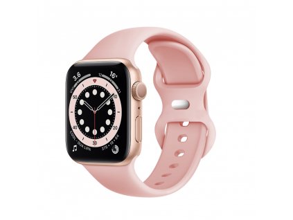 Remienok (W031) - Apple Watch 1/2/3/4/5/6/7/8/SE/SE 2 (38/40/41mm) - Light Pink