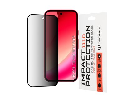 Techsuit - 111D Privacy Full Glue - Google Pixel 10a - Black