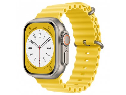 Remienok (W038) - Apple Watch 1/2/3/4/5/6/7/8/SE/SE 2/Ultra (42/44/45/49mm) - Yellow