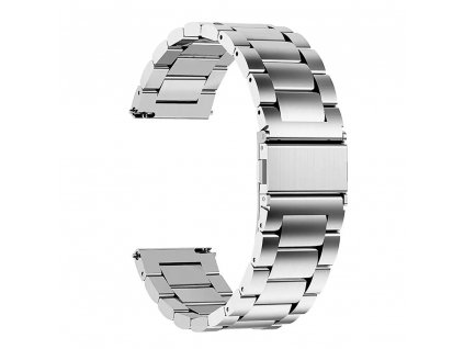 Techsuit remienok 22mm (W010) - Samsung Galaxy Watch (46mm)/Watch 3/Gear S3, Huawei Watch GT/GT 2/GT 3 (46mm) - Silver
