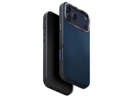 UNIQ - Lyden Leatherette Case - iPhone 17 Pro - Blue / Black