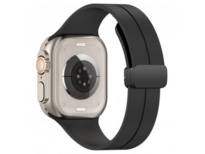 Remienok (W011) - Apple Watch 1/2/3/4/5/6/7/8/SE/SE 2/Ultra (42/44/45/49mm) - čierna