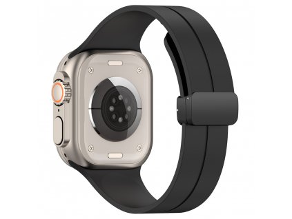 Techsuit Remienok (W011) - Apple Watch 1/2/3/4/5/6/7/8/SE/SE 2/Ultra (42/44/45/49mm) - čierna