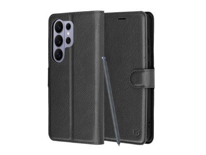 Techsuit - Leather Folio - Samsung Galaxy S26 Ultra - Black