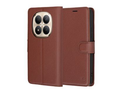 Techsuit - Leather Folio - Xiaomi Redmi Note 15 Pro+ 5G / Poco M8 Pro 5G - Brown