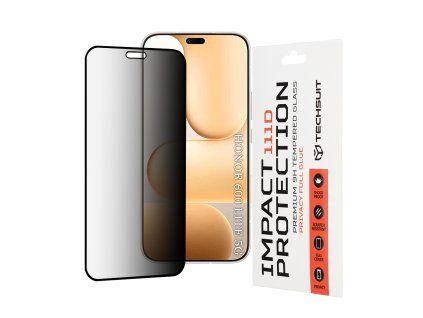 Techsuit - 111D Privacy Full Glue - Honor 600 Lite - Black