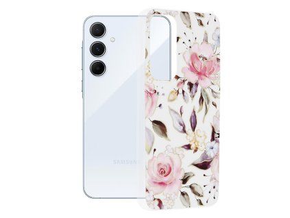 Techsuit - Marble Series - Samsung Galaxy A55 5G - Chloe White
