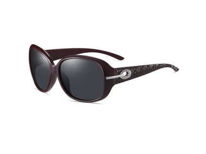Techsuit - Sunglasses Polarized PC (2012) - UV Protection - Wine Red / Gray
